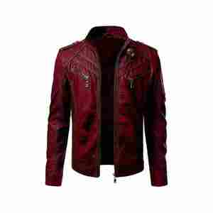 Streetwear de haute qualité Blouson aviateur en cuir de mouton OEM Fabricant de blouson en cuir professionnel personnalisé - Product Image 1