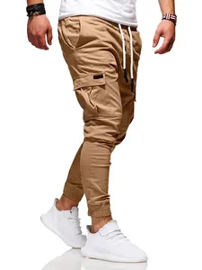 2023 New Design Men's Slim Fit Sports Gym Jogging <b>Joggers</b> <b>Trousers</b> Wholesale Customized ODM - Product Image 4