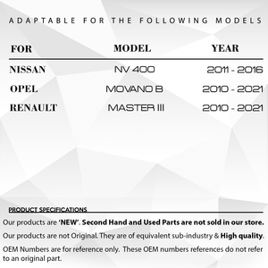 Rétroviseur Signal pour Renault Master 3, Opel, Nissan-DROIT-GAUCHE SET - Product Image 2