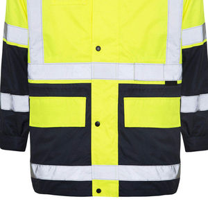 Sudadera con Capucha de Seguridad Reflectante de Alta Visibilidad para Invierno, Personalizada, con Cierre, para Hombre, Chaquetas de Seguridad de Manga Larga con Logotipo Frontal, Material de Lona - Product Image 5