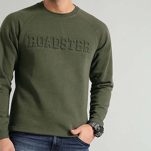 85% coton 15% polyester Terry unisexe sweat-shirt Design de logo numérique personnalisé col rond - Product Image 5