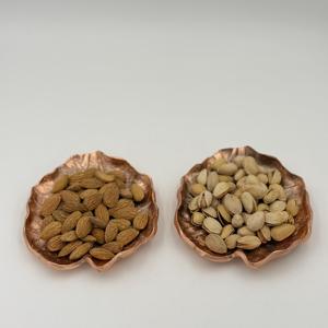 Cuenco de Servir Vintage de Aluminio con Forma de Hoja de Loto y Bandeja de Madera con Acabado de Cobre para Hogar, Restaurante, Bodas, Fiestas y Regalos - Product Image 3