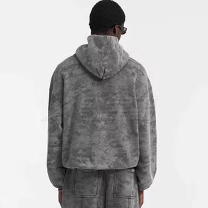 Nueva Llegada, Sudaderas con Capucha de Forro Polar para Hombre, Estilo Casual, Lavado Ácido, Color Sólido, Invierno, Alta Calidad, Ecológicas, Transpirables, Venta al Por Mayor de Fábrica, Personalizadas - Product Image 3