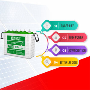 Innate Power 12V 120AH C20 <b>Home</b> Solar <b>Battery</b> System Deep-Cycle Energy Storage Becomes Essential <b>For</b> Handling Frequent Outages - Product Image 1