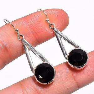 Bijoux pour femmes Boucles d'oreilles en argent style bohème Bijoux en argent sterling 925 Smoky Topaz Gemstone Trending Boucles d'oreilles faites main Cadeau - Product Image 1