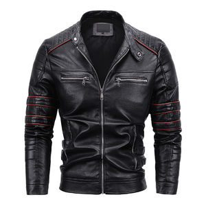 Nouvelle arrivée, veste en cuir pour homme, design unisexe, veste en cuir pour homme de haute qualité, vente en gros, OEM, veste en cuir pour homme de haute qualité, manches longues - Product Image 5