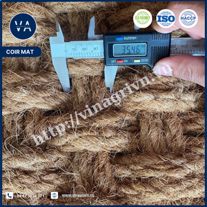 2025 tapis de coco réversible écologique épaisseur de taille personnalisée tissé à partir de corde de fibre de coco allument des tapis de porte d'origine vietnamienne - Product Image 4