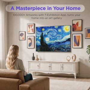 ทีวีสมาร์ท 4K ขนาด 75 นิ้ว ดีไซน์บางเฉียบ 144Hz พร้อม Dynamic Range, AI Art Mode, ช่วงสีที่ครอบคลุมกว้าง สำหรับห้องครัว พร้อมกรอบรูปพรีเมียม ขนาด 75 นิ้ว - Product Image 4
