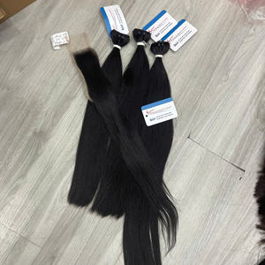 Extensiones de Cabello Natural Liso 2x6 con Cierre HD, Precio de Fábrica 2026, Nudos Pequeños Pre-arrancados, Cierre Suizo HD - Product Image 3