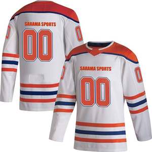 Nouveaux maillots de hockey brodés en sergé personnalisés OEM maillot de hockey sur glace à sublimation d'équipe - Product Image 1