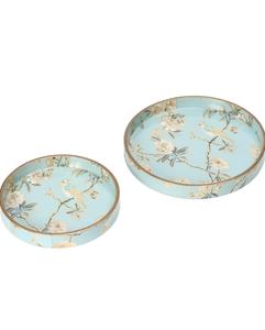 Bandeja DE SERVICIO DE MDF redonda hecha a mano con acabado brillante Esmalte de impresión digital Característica Tecnología artesanal de madera - Product Image 4