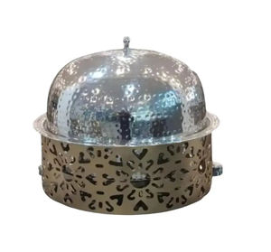 Réchaud élégant en argent brillant avec un design contemporain Nouvelle arrivée pour les plats haut de gamme dans les hôtels et les restaurants - Product Image 1