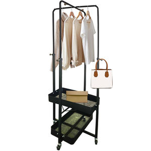 Porte-manteau en tissu métallique de style industriel pour la maison pour l'ameublement de la chambre et du salon - Product Image 5