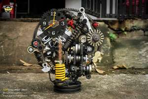 Industrial Mechanical Clock Custom Mechanical Clock Metal Parts Art Clock Engine Gear Clock Customize Vietnam 2026 Cheap Price - Product Image 3