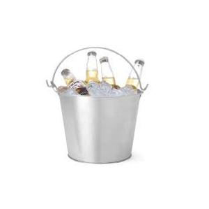 Seau à vin en métal galvanisé avec poignée, lot de deux pour le rangement du jardin ou la décoration - Product Image 5