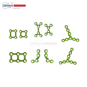 Implantes de cirugía ortognática Doble cuadrado 0,8 t Placa de mandíbula reversible Tubo de succión manual de acero inoxidable Placa derecha izquierda D Y - Product Image 1