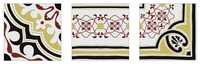 Longstar 2024 vente en gros de carreaux de motif marocain tapis arabe comme des carreaux de porcelaine de sol en céramique rustique