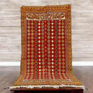 Auténticas Alfombras Marroquíes Hechas a Mano de Lana, Diseños Berber Tradicionales, Estilos Vintage Modernos para Decoración del Hogar - Product Image 1