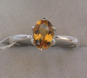 Shah Gems Women's Natural Citrine Crystal <b>Ring</b> <b>925</b> Sterling <b>Silver</b> - Product Image 1