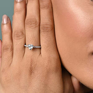 Anillos de Plata de Ley 925 de Primera Calidad para Mujer con Diamantes, Chapados en Rodio, Certificados por IGI, Tipo Anillo de Compromiso para Hombre - Product Image 4