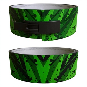 Prix de gros Nouvelle Arrivée Conception par sublimation Cuir de vachette Antidérapant Réglable Robuste 13MM d'épaisseur Respirant Entraînement - Product Image 1