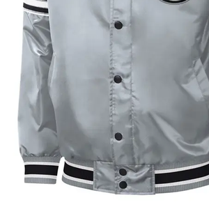 Veste bomber d'hiver pour homme de style streetwear en gros, broderie personnalisée, col montant, imperméable, chauffante à l'avant - Product Image 4