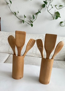 ArtisanVibe Cuillère en bois et cuillère à remuer Ensemble 10 pièces Outil de cuisson Passe au lave-vaisselle Meilleur prix pour les cadeaux en gros - Product Image 4