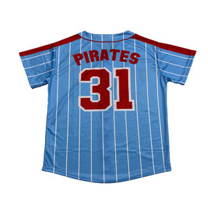 Jersey de béisbol y sóftbol de moda personalizado al por mayor, ropa transpirable con camiseta de juego de béisbol impresa de estilo personalizado - Product Image 5