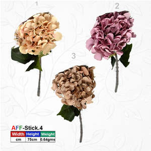 Flor de Hortensia Rosa Artificial AFF-Stick-2 {Diferentes colores disponibles} - Product Image 2