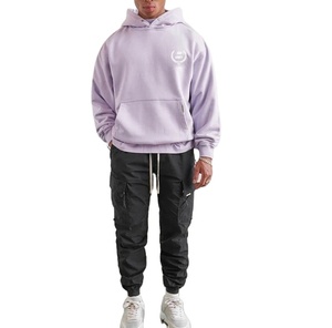 เสื้อฮู้ด500gsm บ็อกซี่แบบว่างเปล่ามีฮู้ดผ้าคอตตอนโอเวอร์ไซส์ผู้ผลิตแบบกำหนดเอง - Product Image 1