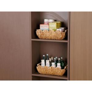 ตะกร้าทรงสแกลลอปพร้อมหูหิ้วไม้ ตะกร้าเก็บของทำมือ ขายส่ง เป็นมิตรกับสิ่งแวดล้อม ผลิตในเวียดนาม - Product Image 3