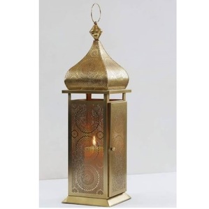 Farolillo Metálico Marroquí Hecho a Mano, Ecológico y de Alta Venta, para Decoración de Bodas, Navidad y Hogar, Farolillo Antiguo - Product Image 2