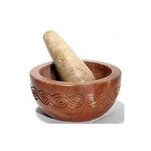 Mortier et pilon en bois pour moudre les herbes et les épices Imam Dasta Hamam Dasta Jamal Dasta fabriqué en inde