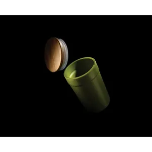 Vaso Sostenible GRS RPP con Tapa de Bambú, Gadgets Ecológicos - Product Image 2