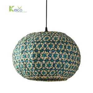 Best price natural lighting parts home and garden decor Pendent Hanging Lampshade cover