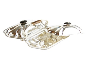 Centro de Mesa de Plata Sheffield con Forma de Emblema Real Tradicional para Aniversarios, Porta Aperitivos y Frutos Secos para Restaurantes y Hoteles - Product Image 2