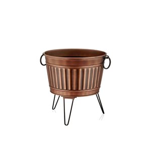 AK Latón Exportación Calidad Metal Acabado antiguo Maceta decorativa para decoración interior Balcón Sala de estar - Product Image 3