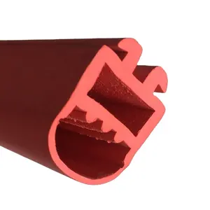 Tiras de sellado EPDM de goma roja de forma especial/sellos de junta para guardabarros de goma de puerta central de autobús