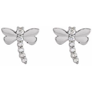 Pendientes de Diamantes con Forma de Libélula - Product Image 2