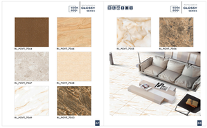 Estilo moderno 600x600 brillante lujo Villa sala de estar cerámica mármol azulejos sólido pulido cerámica baldosas para apartamento - Product Image 2