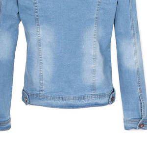 Veste en jean surdimensionnée à manches longues pour femmes en détresse de haute qualité/Veste en jean grande taille pour femmes vente à chaud - Product Image 5