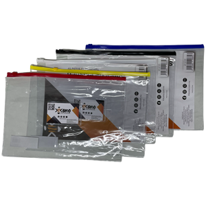 Enveloppes en plastique transparent avec fermeture à glissière Protection sécurisée pour documents - Product Image 6
