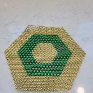 Mantel Individual ecológico hecho a mano con cuentas de poliéster/algodón para mesa de comedor patrón Floral centro de mesa de boda de punto personalizable - Product Image 3