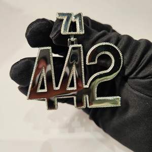 925 plata esterlina IGI certificado VVS diamante colgante para hombres Iced VVS Moissanite diamante fino colgantes y dijes estilo Hip Hop - Product Image 6