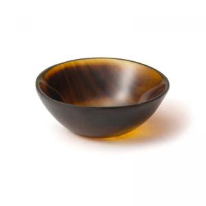 Cuenco de cuerno de búfalo natural hecho a mano de alta calidad con superficie interior lisa para decoración de cocina rústica a precio mayorista - Product Image 3