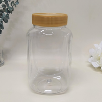 Pots en plastique PET de grande taille 800ml de logo personnalisé de haute qualité avec couvercles pour la nourriture, fabricant de collations du Vietnam