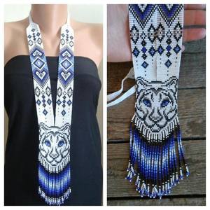 Conjunto de Collar y Aretes de Cuentas Nativas Bohemias, Modernas, Elegantes, Hechas a Mano, Ecológicas, Vintage, de Moda, Indias, con Múltiples Hileras, Regalo de Boda - Product Image 1