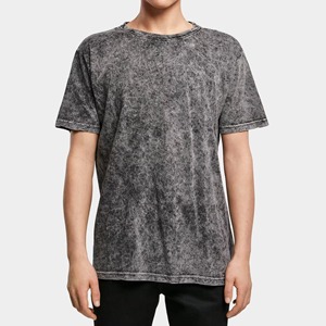 T-shirt vintage délavé à l'acide, coupe ample, style streetwear, look rétro, décontracté, pour homme et femme - Product Image 1