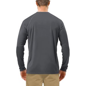 Rashguard pour homme à manches longues, tissu extensible, respirant, compression athlétique, léger, durable, anti-UV, séchage rapide - Product Image 6