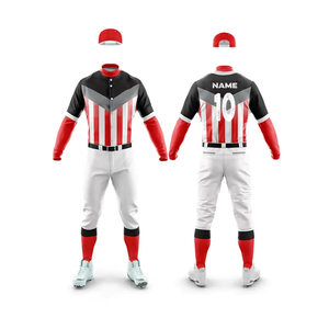 Uniformes de softball imprimés de haute qualité, logo personnalisé, vêtements de baseball, nouveaux uniformes de baseball respirants OEM - Product Image 5